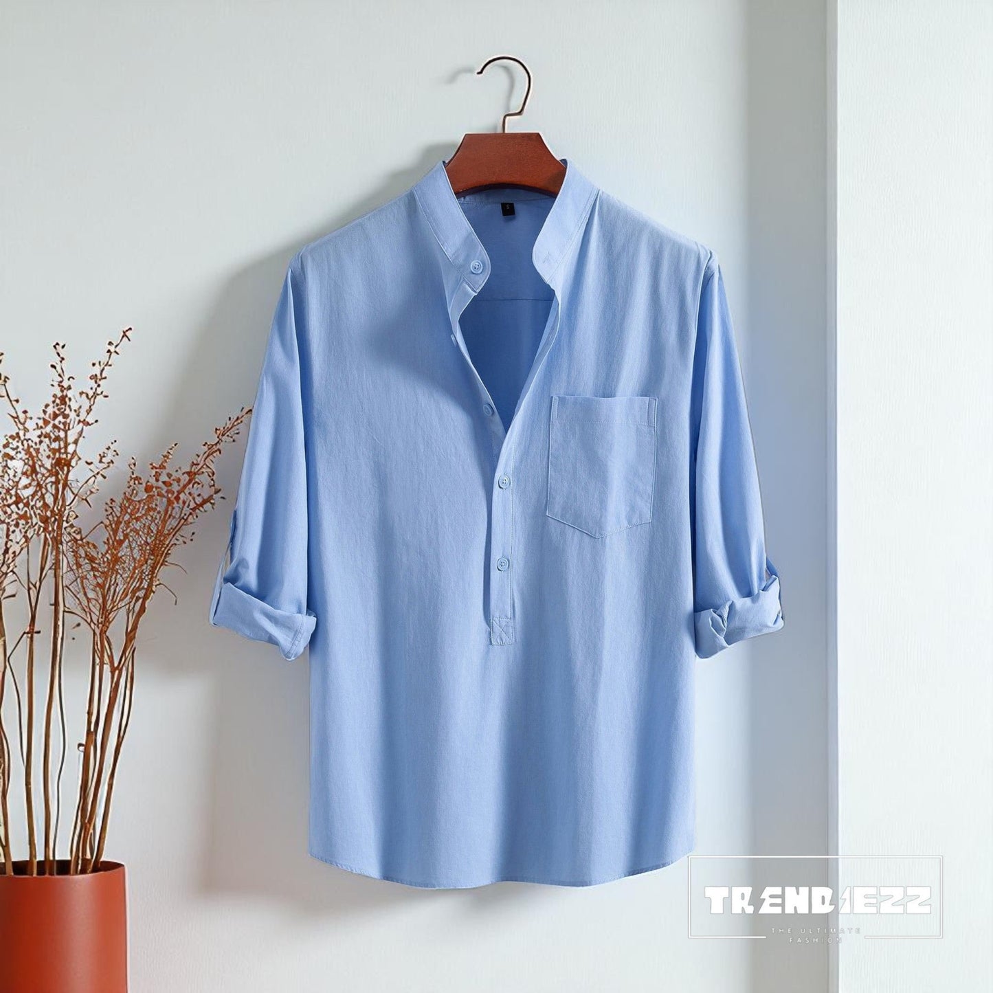 Luxury Full Sleeve Katua - Sky Blue