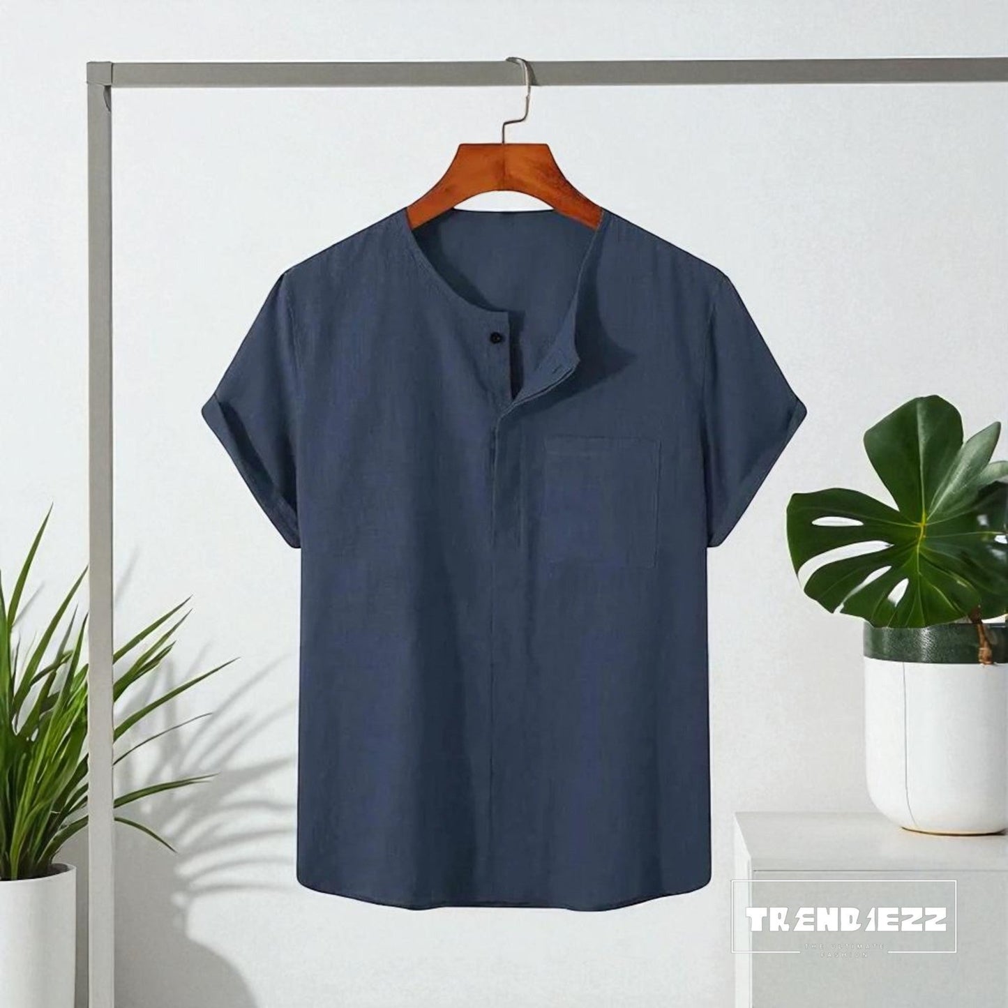 O-Nick Half Sleeve Katua- Navy Blue