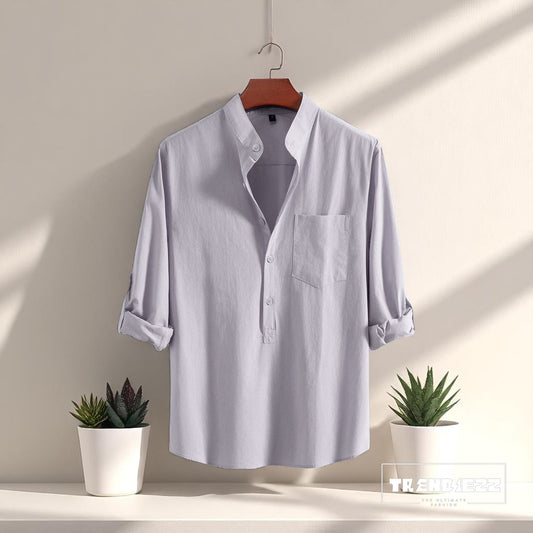 Luxury Full Sleeve Katua - Light Ash