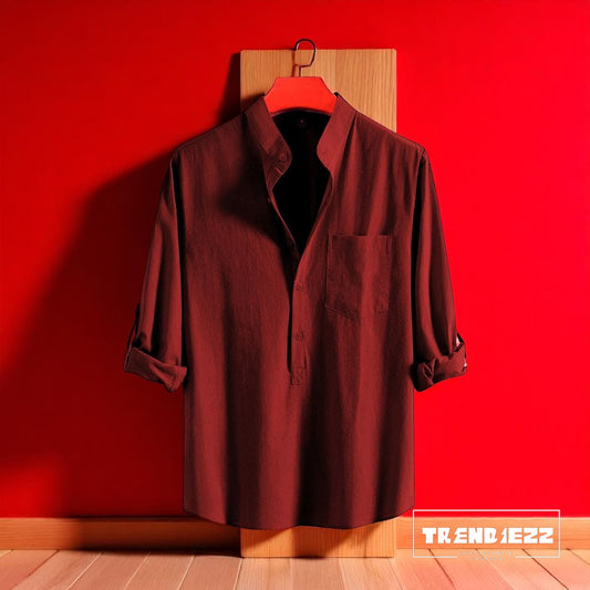 Luxury Full Sleeve Katua - Men's Marron