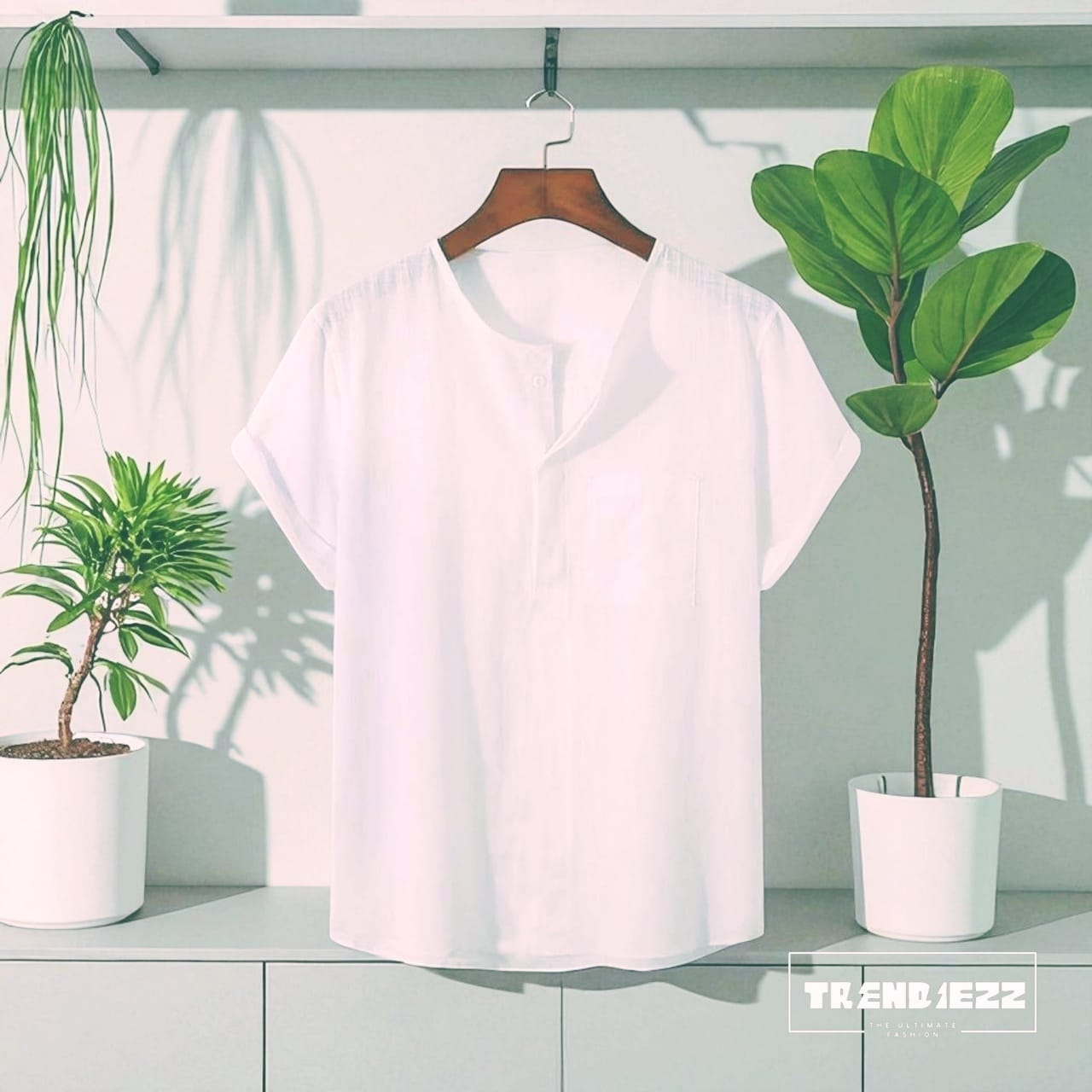 O-Nick Half Sleeve Katua- Pure White