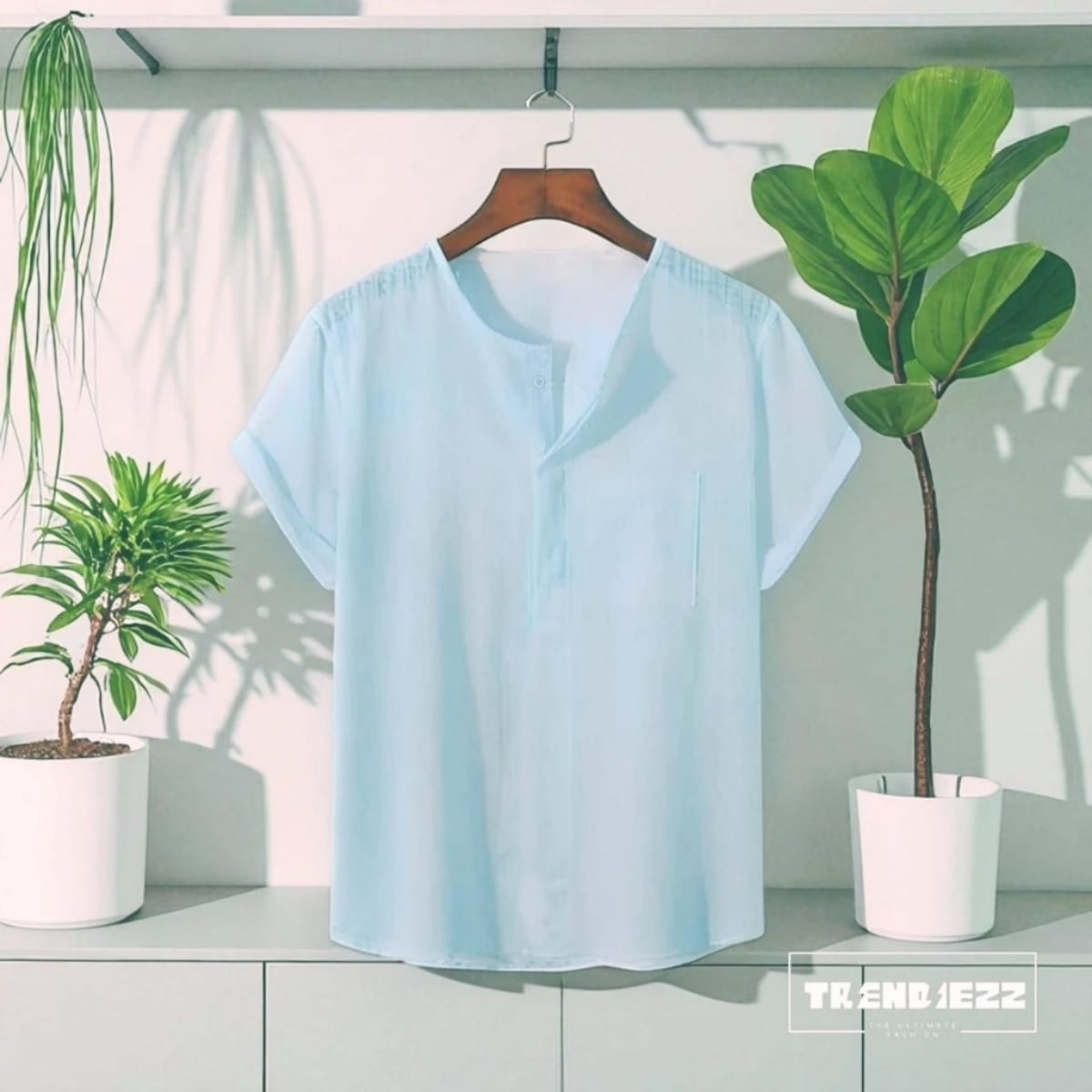 O-Nick Half Sleeve Katua- Light Sky Blue